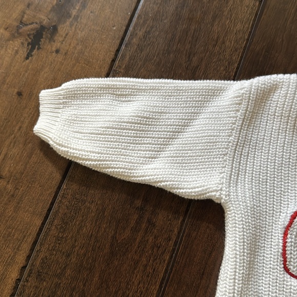 White 'My First Christmas' Knit Baby Onesie - Picture 3 of 3